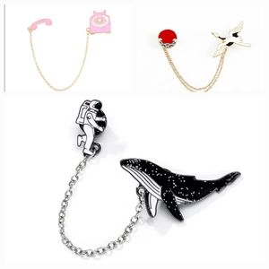 Fun chain brooches - brand new in bag